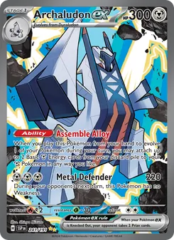 Archaludon ex, Surging Sparks No. 241 Holo