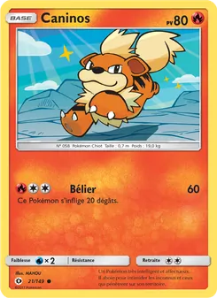 Caninos, Soleil et Lune No. 21 Normal