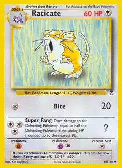 Raticate, Legendary Collection Nº 61 Normal
