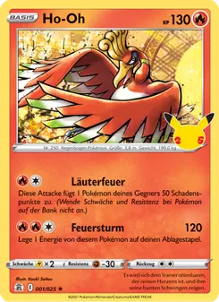 Ho-Oh, Celebrations No. 1 Holo