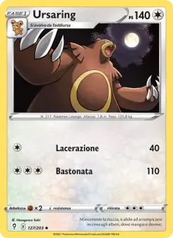 Ursaring, Evoluzioni Eteree Nº 127 Normal