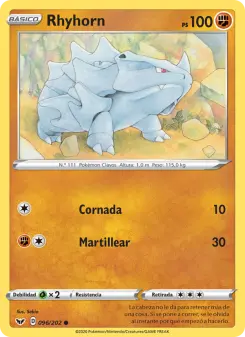 Rhyhorn, Espada y Escudo No. 96 Normal