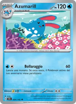 Azumarill, Corona Astrale No. 034 Normal
