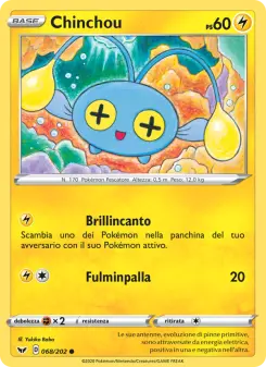 Chinchou, Spada e Scudo No. 68 Normal