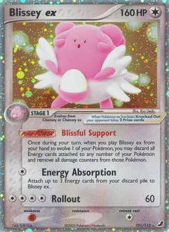 Blissey ex, Unseen Forces No. 101 Holo