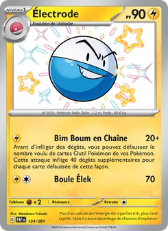 Électrode, Destinées de Paldea No. 134 Holo
