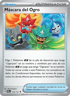 Máscara del Ogro, Evoluciones Prismáticas Nº 118 Normal