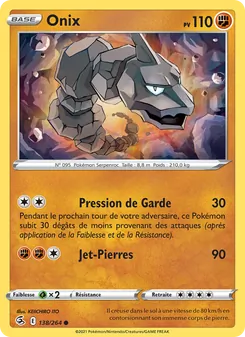 Onix, Poing de Fusion No. 138 Normal