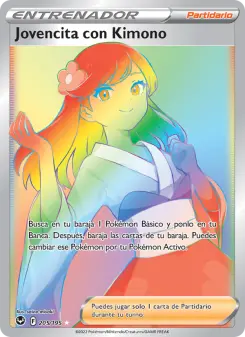 Jovencita con Kimono, Tempestad Plateada No. 205 Holo