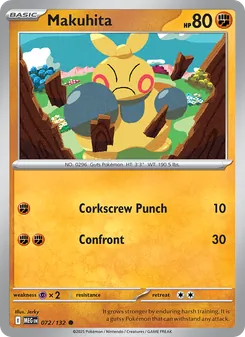 Makuhita, Mega Evolution Nº 072 Normal