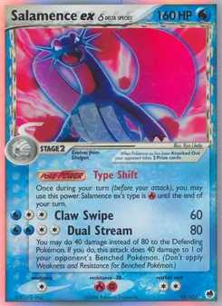 Salamence ex δ, Dragon Frontiers Nº 98 Holo