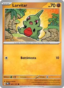 Larvitar, Evoluzioni Prismatiche Nº 047 Normal