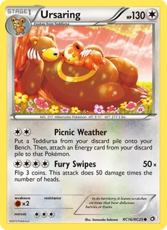 Ursaring, Legendary Treasures Nº RC16 Normal