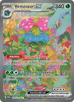 Venusaur ex, 151 No. 198 Holo