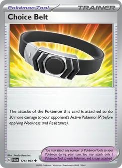 Choice Belt, Paldea Evolved No. 176 Normal