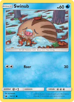 Swinub, Invasión Carmesí Nº 19 Normal