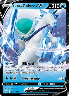 Ice Rider Calyrex V, SWSH Black Star Promos No. SWSH130 Holo