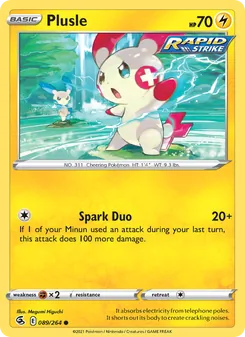 Plusle, Fusion Strike No. 89 Normal
