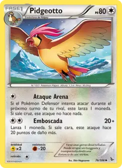 Pidgeotto, Destellos de Fuego No. 76 Normal