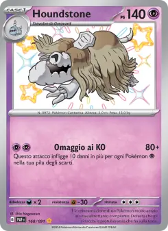 Houndstone, Destino di Paldea No. 168 Holo