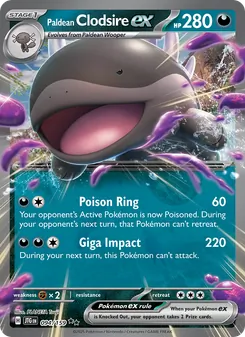 Paldean Clodsire ex, Journey Together Nº 094 Holo