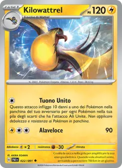 Kilowattrel, Destino di Paldea No. 022 Normal