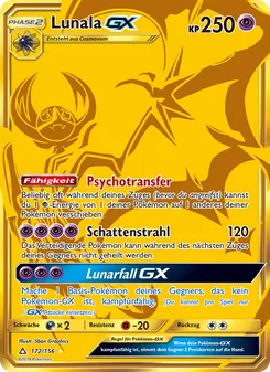 Lunala GX, Ultra-Prisma Nº 172 Normal