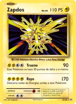 Zapdos, Evoluciones No. 42 Normal