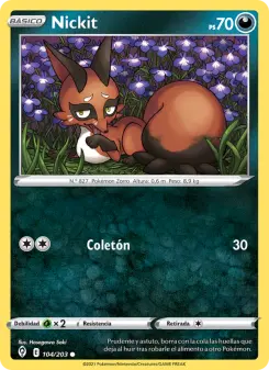 Nickit, Cielos Evolutivos Nº 104 Normal