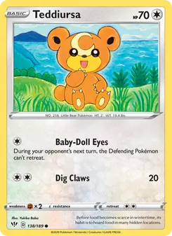 Teddiursa, Darkness Ablaze No. 138 Normal