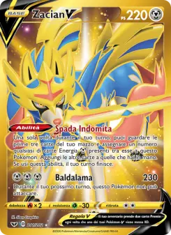 Zacian V, Spada e Scudo Nº 211 Holo
