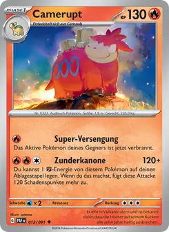 Camerupt, Paldeas Schicksale No. 012 Normal