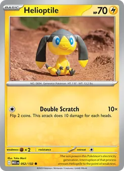 Helioptile, Mega Evolution No. 052 Normal
