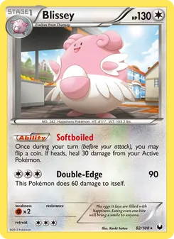 Blissey, Dark Explorers No. 82 Normal