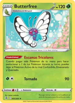 Butterfree, Golpe Fusión No. 3 Holo