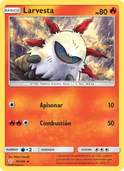 Larvesta, Eclipse Cósmico No. 34 Normal
