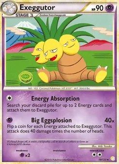 Exeggutor, HeartGold SoulSilver No. 18 Normal