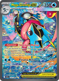 Mega-Greninja ex, Caos Creciente Nº 116 Holo