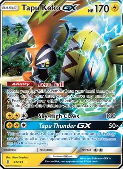 Tapu Koko GX, Guardians Rising Nº 47 Normal