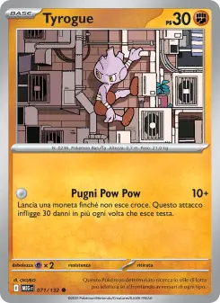 Tyrogue, Megaevoluzione Nº 071 Normal