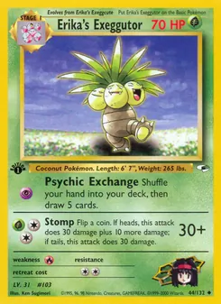 Erika's Exeggutor, Gym Heroes No. 44 Normal
