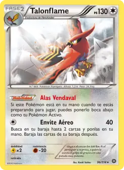Talonflame, Asedio de Vapor No. 96 Normal