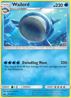 Wailord, Celestial Storm Nº 40 Normal