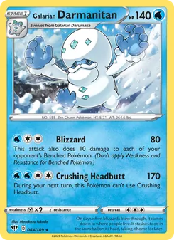 Galarian Darmanitan, Darkness Ablaze No. 44 Normal