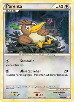 Porenta, HeartGold SoulSilver No. 19 Normal