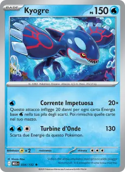 Kyogre, Megaevoluzione No. 034 Holo