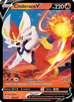Cinderace V, Colpo Fusione Nº 43 Holo