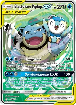Blastoise e Piplup GX, Eclissi Cosmica No. 215 Normal