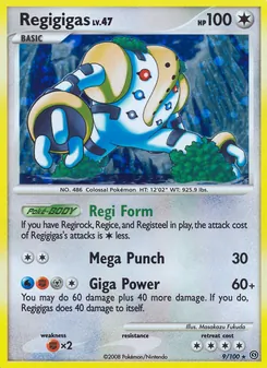 Regigigas, Stormfront No. 9 Holo