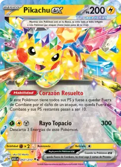 Pikachu ex, Héroes Ascendentes No. 057 Holo